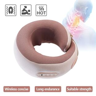 U Shape Massage Pillow Electric Neck Massager Infrared Heati