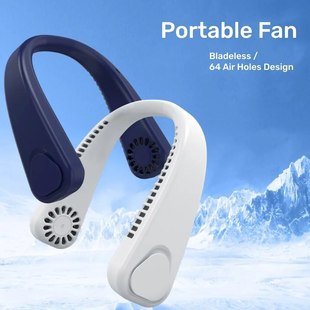 Neck Fan Fast Summer USB Hanging Cooling Rechargeab Portable