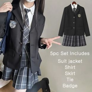 Conjunto de uniforme escolar JK Multicolor para ni?as japone