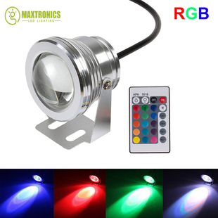 Luz Led RGB subacuática de 10W y 12V, 1000LM, impermeable,