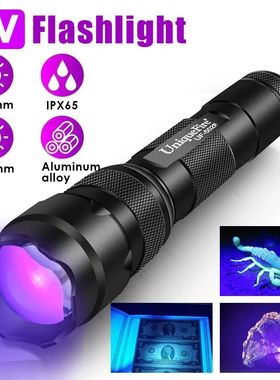 UniqueFire-linterna LED UV 502F, luz negra de mano, Detector
