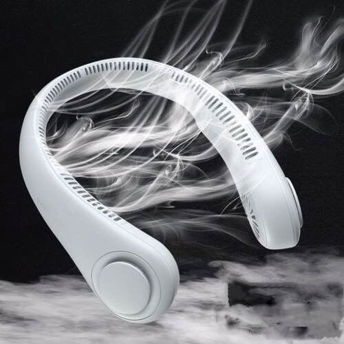 Bladeless Hanging Neck Fan Hands Free USB Mini Fan Summer Tr