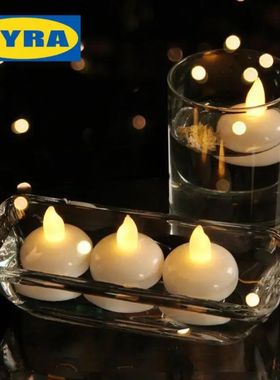Flameless LED Flutuante Velas, Home Decor, Tealights, Luz Pi