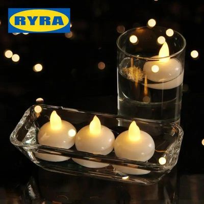 Flameless LED Flutuante Velas, Home Decor, Tealights, Luz Pi
