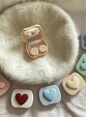 Caso Portátil Lente de Contato para Viagem, Símbolo do Cor