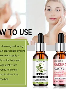 one set Japan Sakura Skincare Set Korean Face Serum Essence