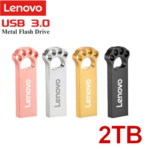 Original Lenovo 2TB USB Flash 3.0 Drive Metal Real Capacity