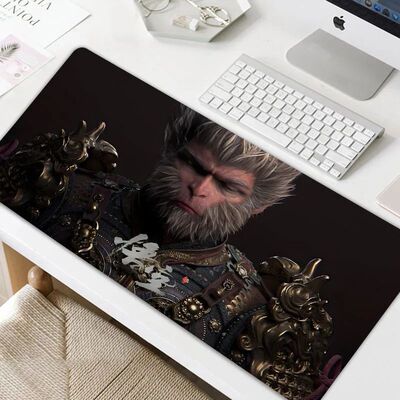 Mito Preto WuKong Anime Mousepad, Gamer Mouse Pad, Deskmat,