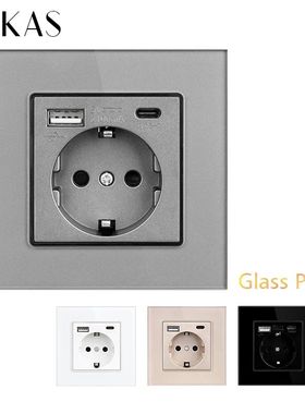 UNKAS-toma de corriente de pared con conexión a tierra, Pan