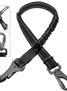 Cinturón de seguridad de nailon reflectante para perro, cor