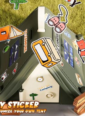 Cofrinho em forma de barraca de desenho animado, economia de