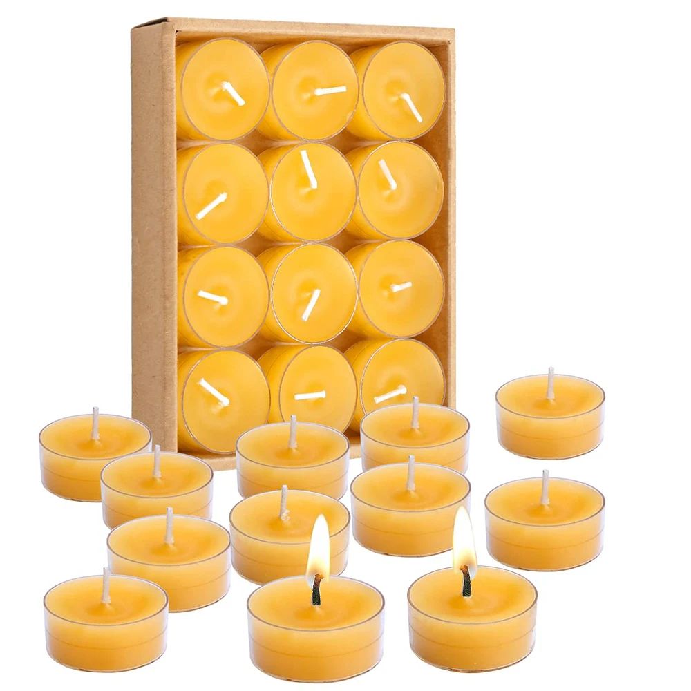 Beewax mel velas para Tealight Reitual, Ora??o da Igreja, Ve