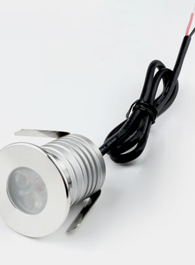 Lámpara LED IP68 para piscina, 3W, empotrada, estanque, cas