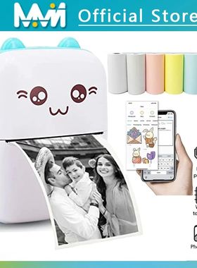 MINI impresora térmica portátil inalámbrica, BT, 203dpi,