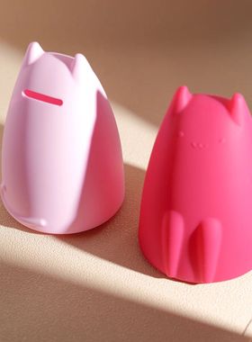 1 p?s bonito cofrinho de silicone dos desenhos animados anim