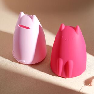 1 p?s bonito cofrinho de silicone dos desenhos animados anim