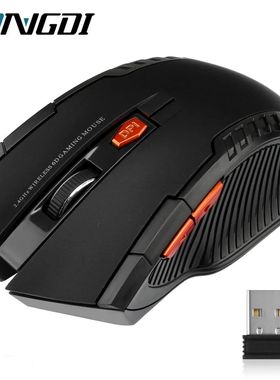 Mouse óptico sem fio com receptor USB, 6 bot?es, 2.4G, 1600