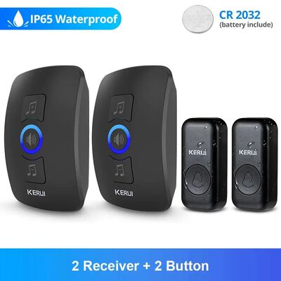 KERUI Campainha Sem Fio Impermeável OutDoor Smart Home Door