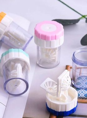 1pc dispositivo de limpeza de lentes de contato manualmente