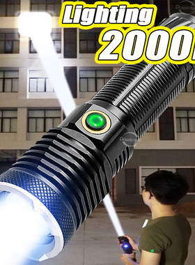 600 W Ultra Potente Led Lanterna Tocha Tática Usb Recarreg