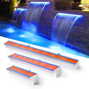 Fuente colgante de pared decorativa para exteriores, ilumina