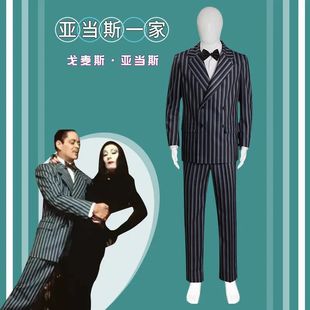 Quarta-feira addams traje morticia maxi vestido de manga lon