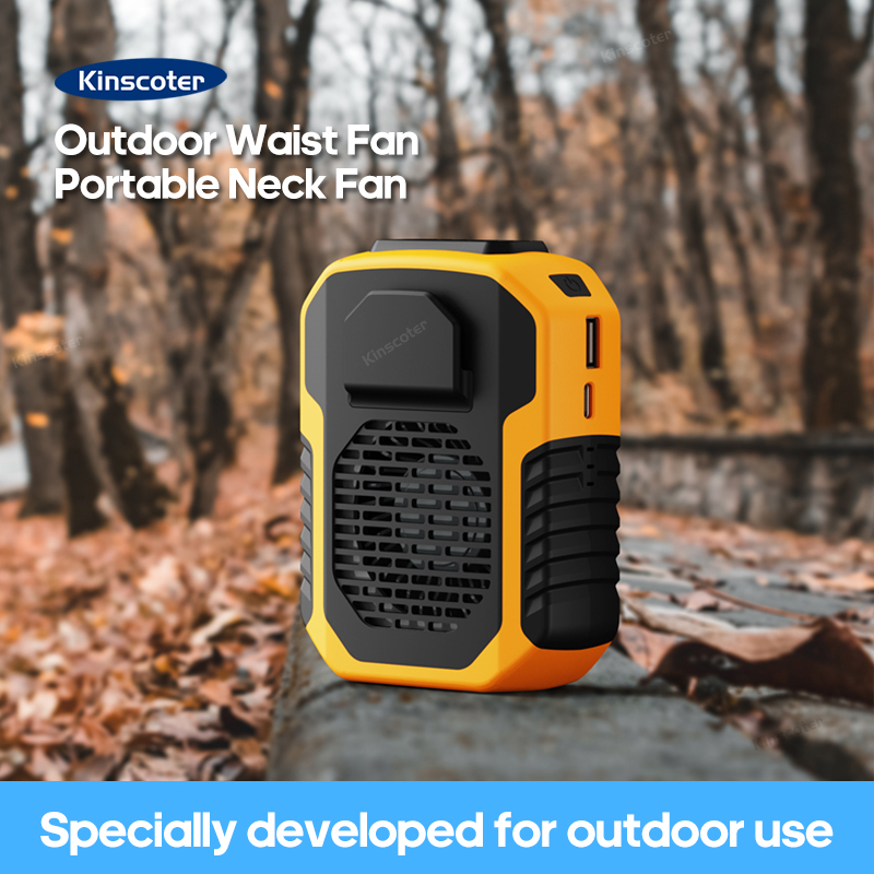KINSCOTER Outdoor Hanging Waist Fan 6000mAh Portable Waist/N
