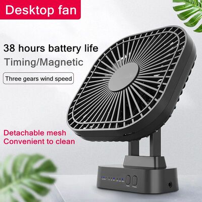 Miniventilador USB con batería recargable, ventilador con t