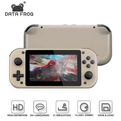 DATA FROG-consola de juegos portátil M17, miniconsola de 4,