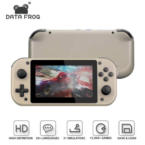 DATA FROG-consola de juegos portátil M17, miniconsola de 4,
