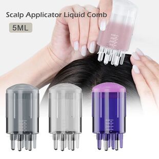 Aplicador massageador do couro cabeludo portátil, pente lí