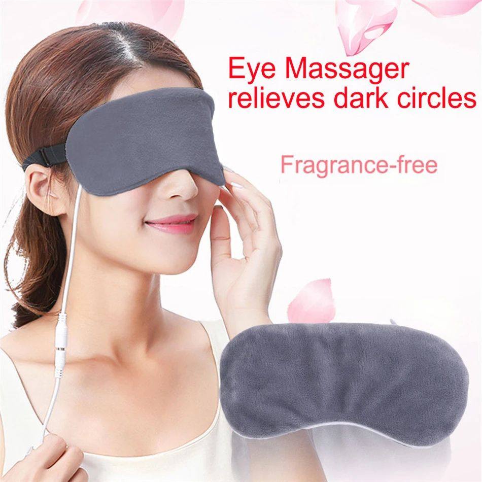 Heated Eye Mask USB Heating Blindfold Steam Sleeping Eye Mas
