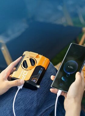 5000mAh Outdoor Waist Mounted Fan Portable Neck Hanging Fan