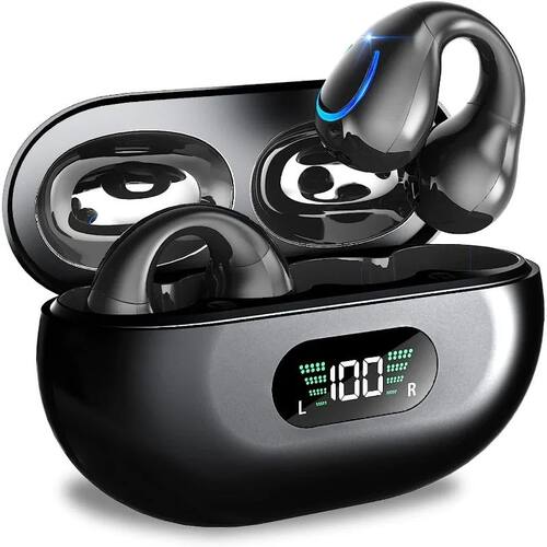 Wireless Open Ear Sport Headphones,Clip On Wireless BT Earbu