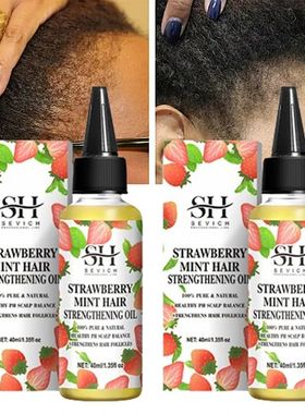 óleo De Crescimento De Cabelo De Morango Para Cuidados Com