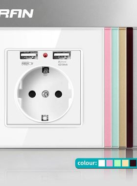 SRAN-toma de corriente para la UE, enchufe con puerto de car