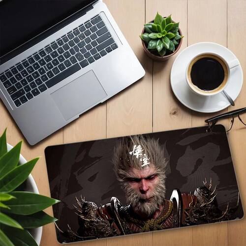 Para mito preto wukong legal mousepad base de borracha antid