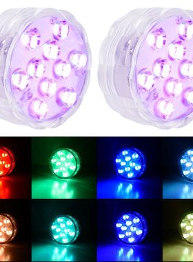 Mini luces LED sumergibles impermeables, luces subacuáticas