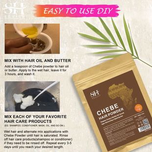 O pó natural africano do crescimento do cabelo, o defeito e