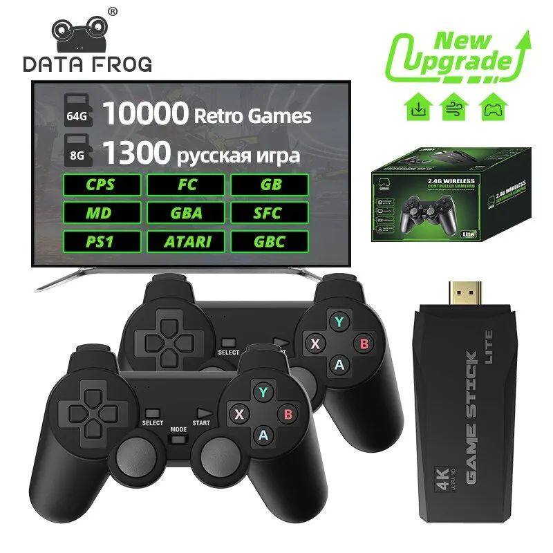 DATA FROG-consola de videojuegos Retro, 2,4G, inalámbrica,