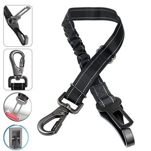 Cinturón de seguridad ajustable para perro, correa reflecta