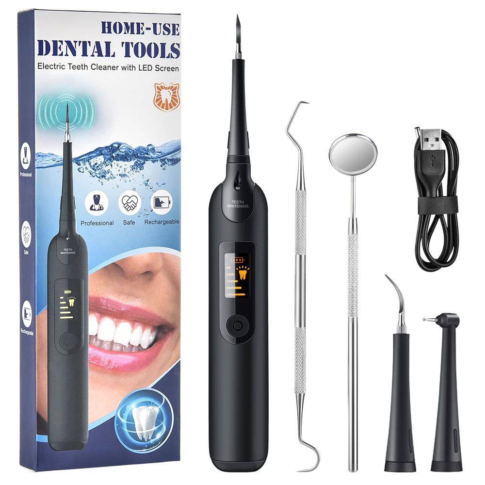 Portátil elétrico Sonic Dental Scaler, Limpador de dentes,