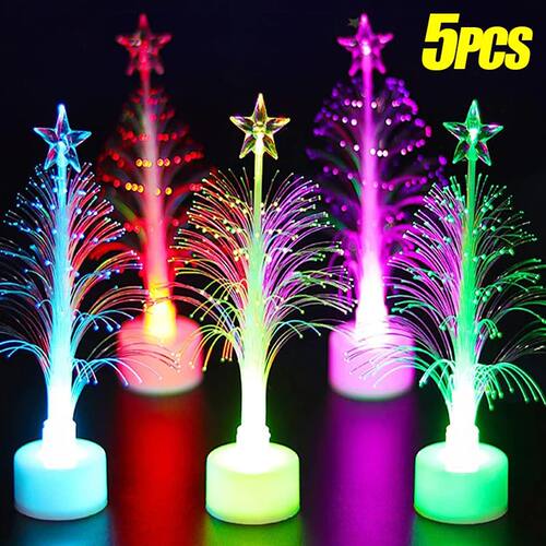 Colorful LED Fiber Optic Night Lights Flash Christmas Night