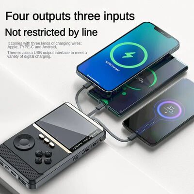 Consola de videojuegos de mano Retro con 4 cables de carga U