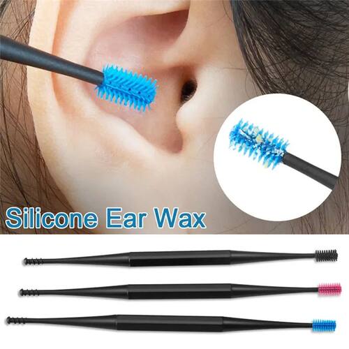Soft Silicone Ear Pick Double-ended Earpick Ear Wax Curette