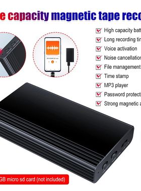 Mini Voz Ativado Gravador 500 horas Dispositivo De Grava??o