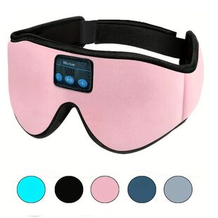Fones de ouvido bluetooth esportes dormir máscara elástica