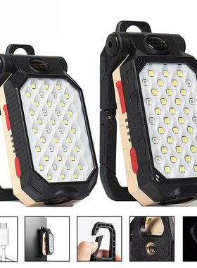 Lanterna LED De Alta Potência Recarregável COB Luz De Trab