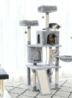 Entrega doméstica gato escalada quadro gato arranhando post