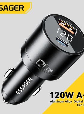 Essager-cargador USB tipo C para coche, dispositivo de carga